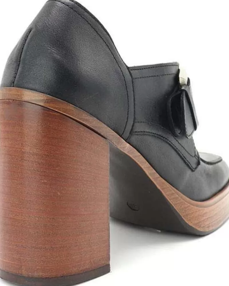 Woman CLARA DURAN Woman Mocasines Mocasin Hebilla Ursula Negro