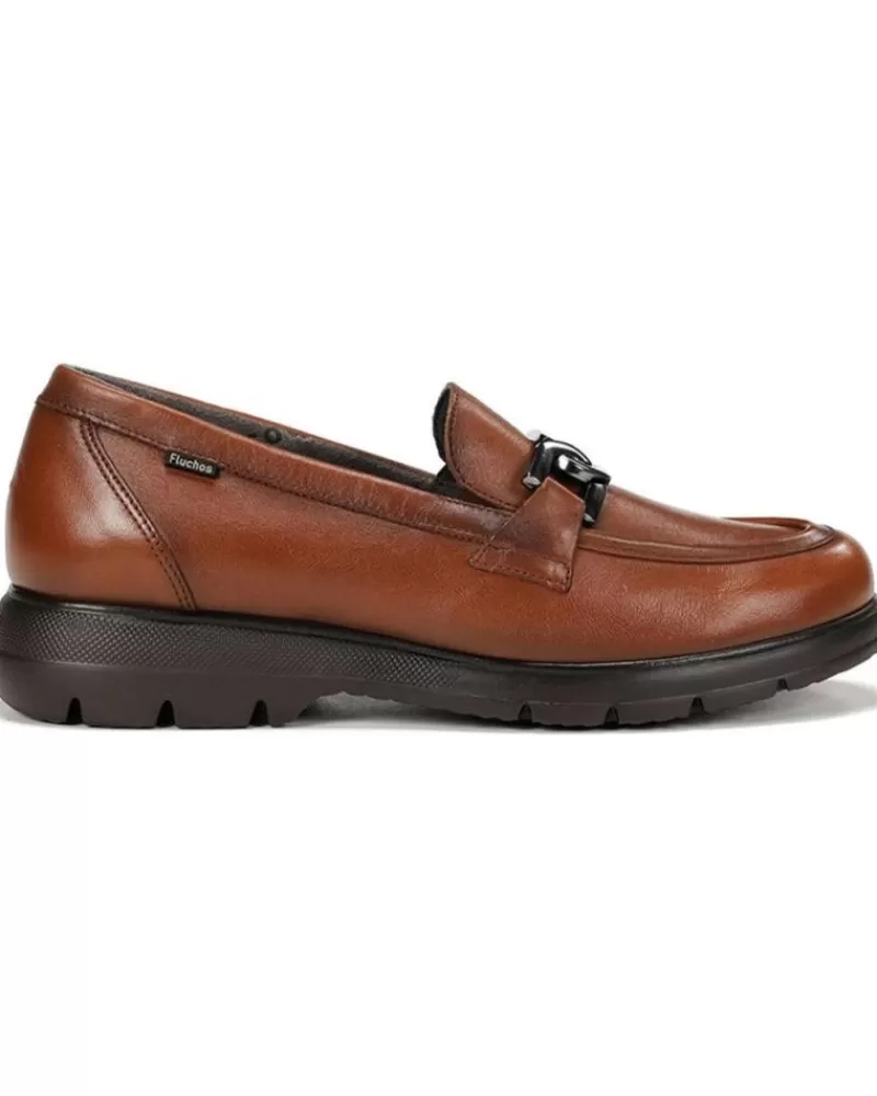 Woman FLUCHOS Woman Mocasines Zapatos En Color Para Cuero