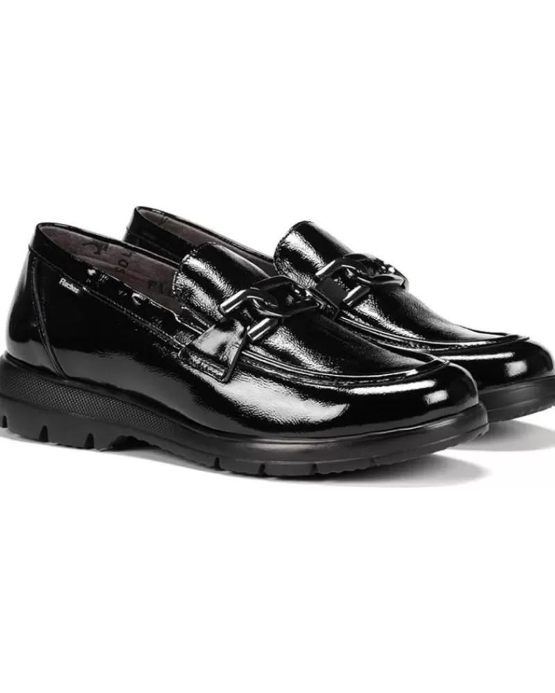 Woman FLUCHOS Woman Mocasines Zapatos En Color Para Negro