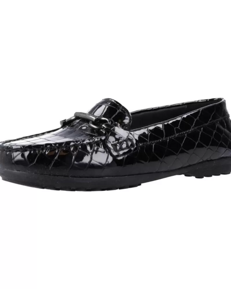 Woman GEOX Woman Mocasines Croc Pr Pat Lea Negro