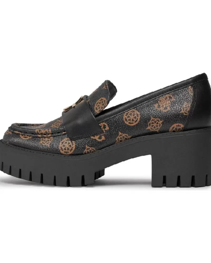 Woman GUESS Woman Mocasines Wanye Fl8Wye Fal14 Negro