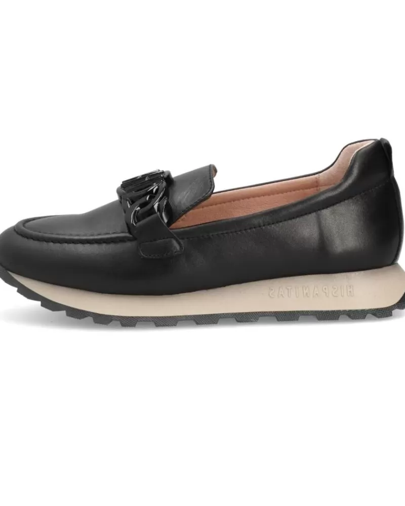 Woman HISPANITAS Woman Mocasines Mcoasin Sport Loira C010Black