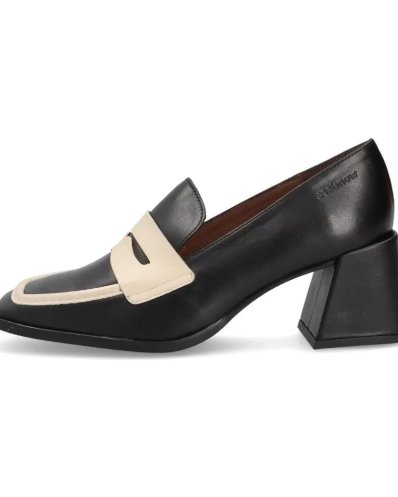 Woman WONDERS Woman Mocasines Mocasin Negro-Cream
