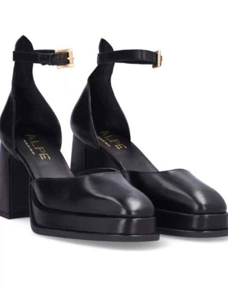 Woman ALPE Woman Sandals Idanna Sandalia Piel Negro