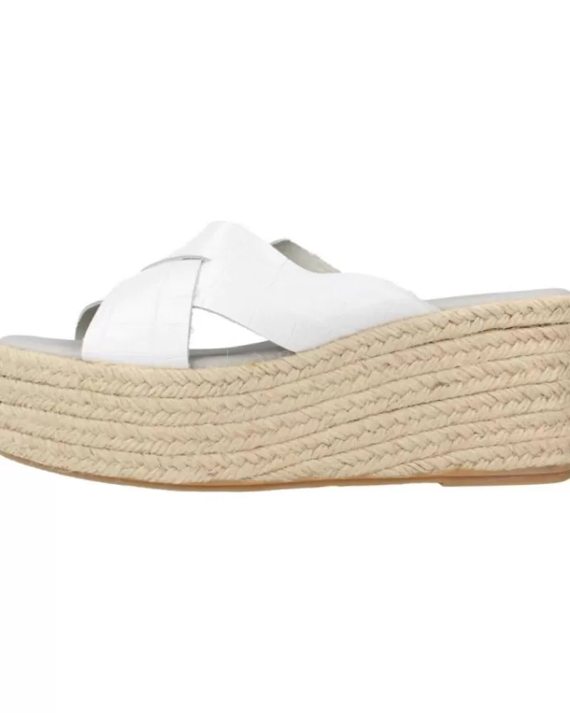 Woman CLARA DURAN Woman Sandals Platafp1Cd Blanco