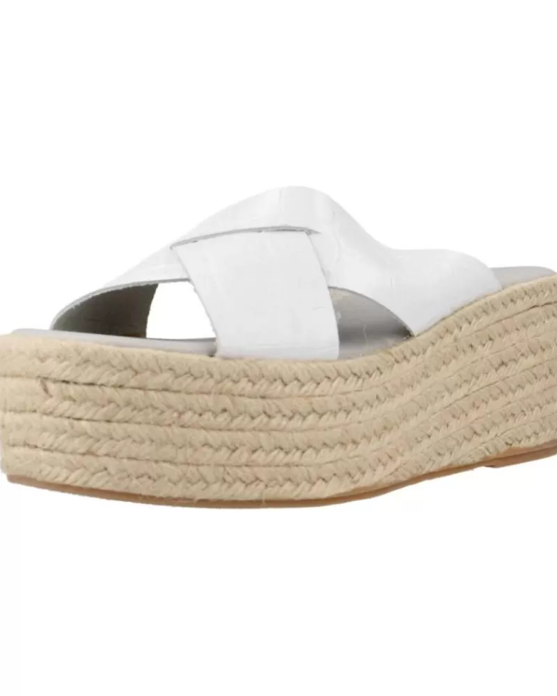 Woman CLARA DURAN Woman Sandals Platafp1Cd Blanco