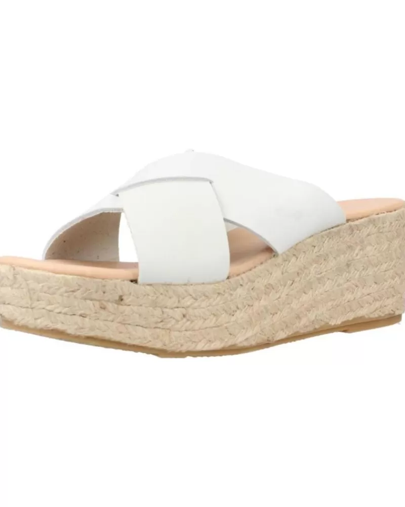 Woman CLARA DURAN Woman Sandals Platafp7Cd Blanco