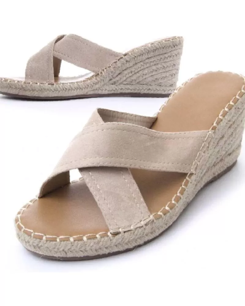 Woman MONTEVITA Woman Sandals Wedsun2 Beige