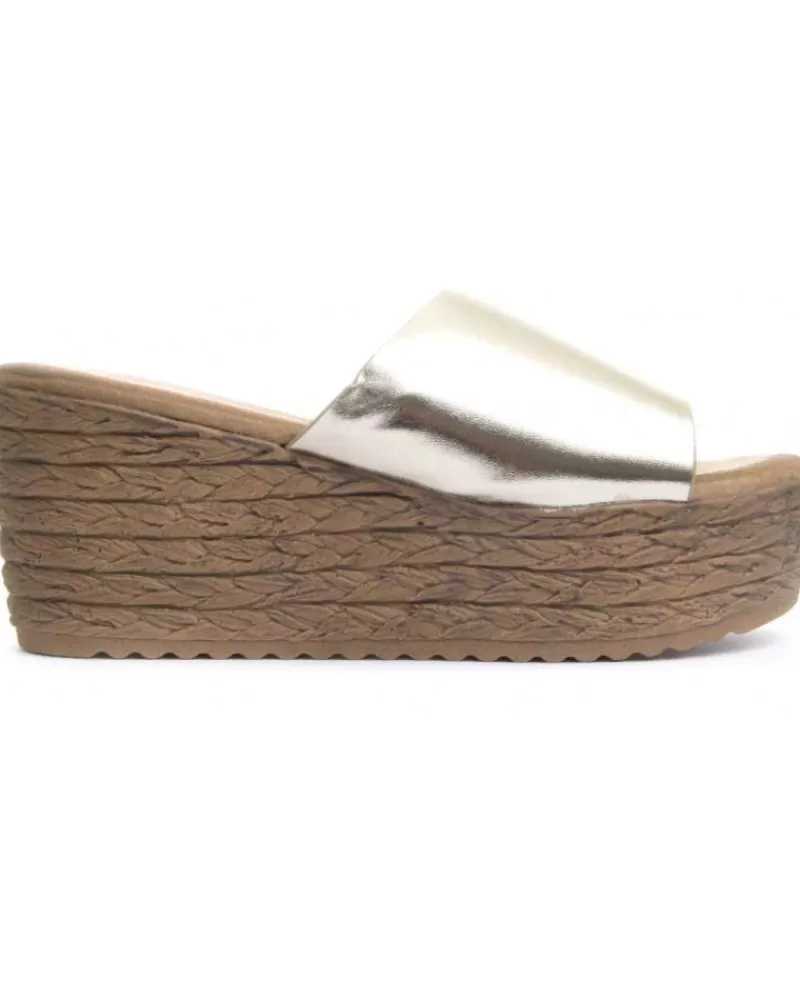 Woman MONTEVITA Woman Sandals Wedsun4 Gold