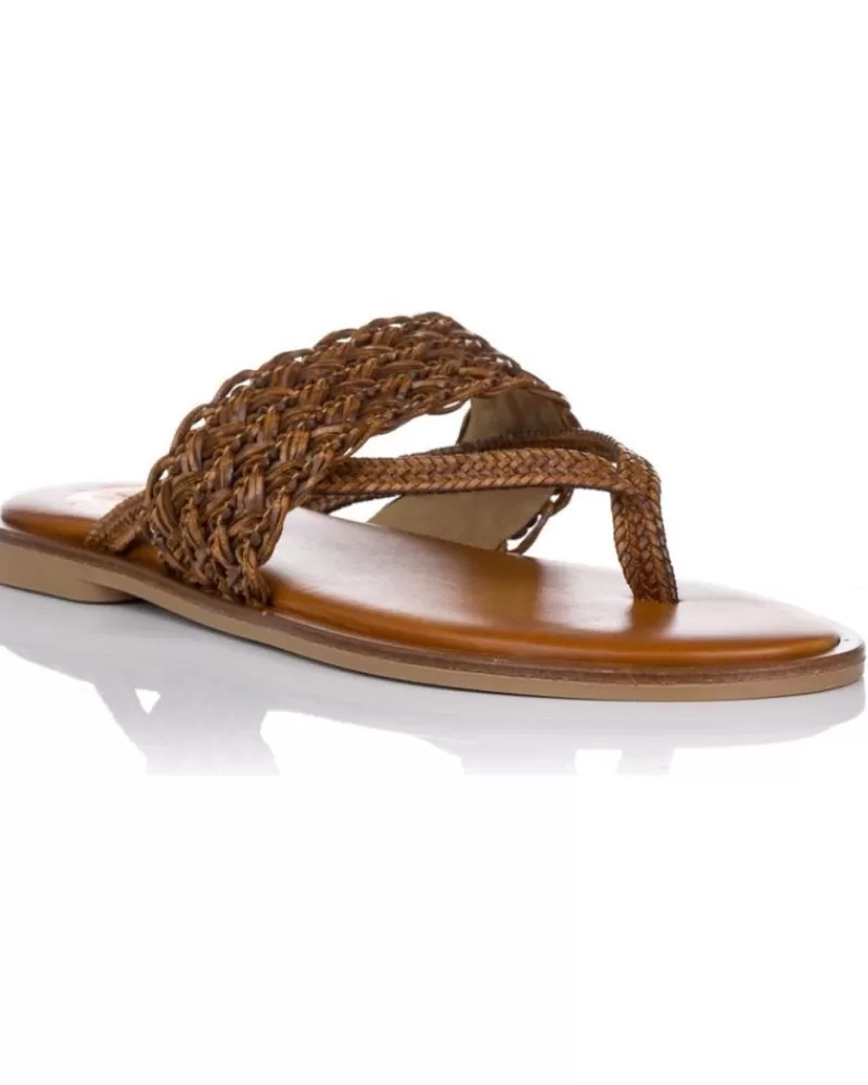 Woman PORRONET Woman Sandals Sandalias Planas 2815 Marron Marron