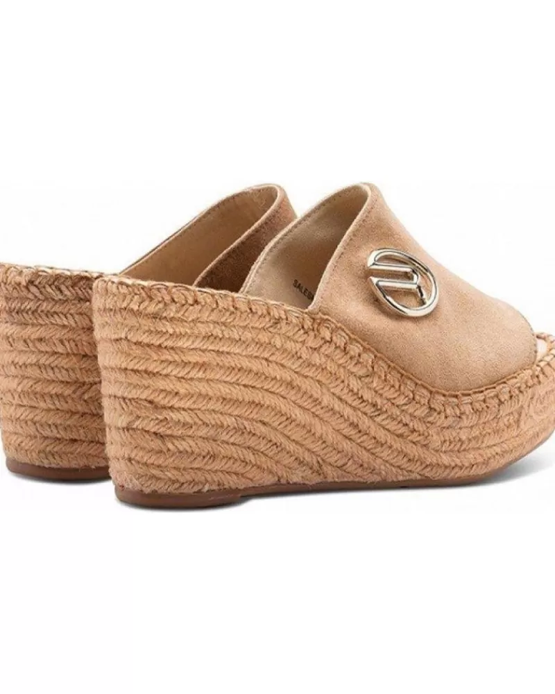 Woman REPLAY Woman Sandals Susan Sabot Rp5L0009T Beige Marron