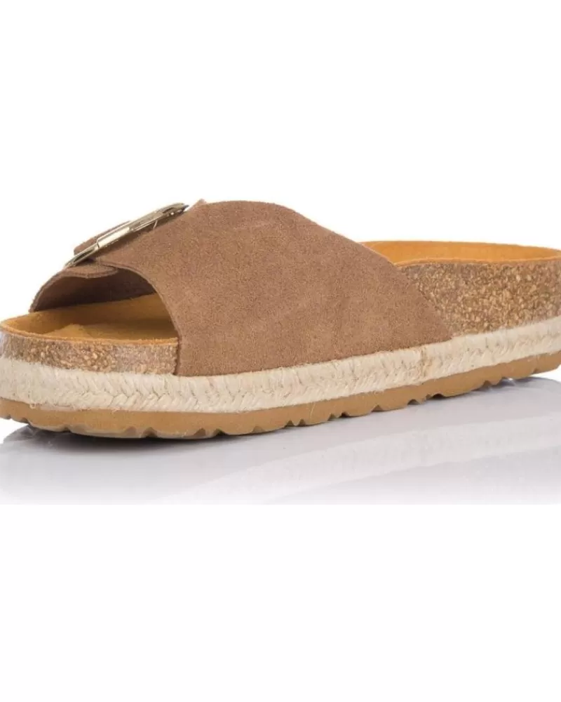 Woman YOKONO Woman Sandals Sandalias Bio Mijas 134 Cuero Marron