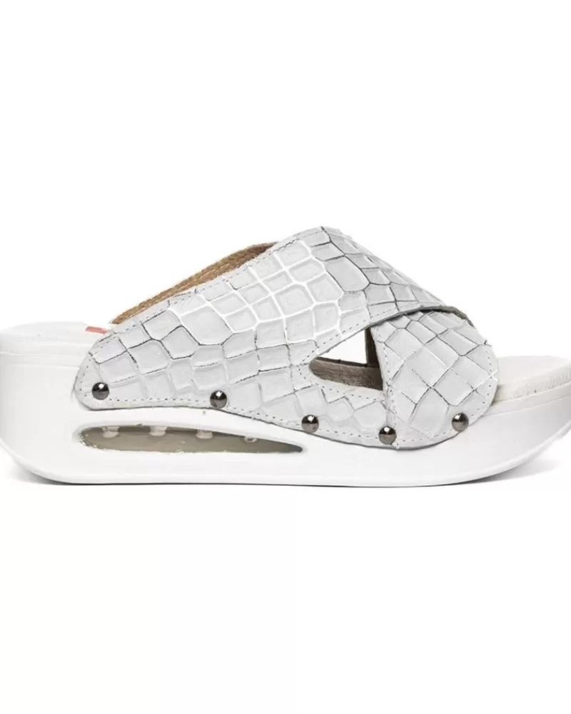 Woman ZUEKOOS Woman Sandals Zueco Venezzia Opened Airmax Blanco