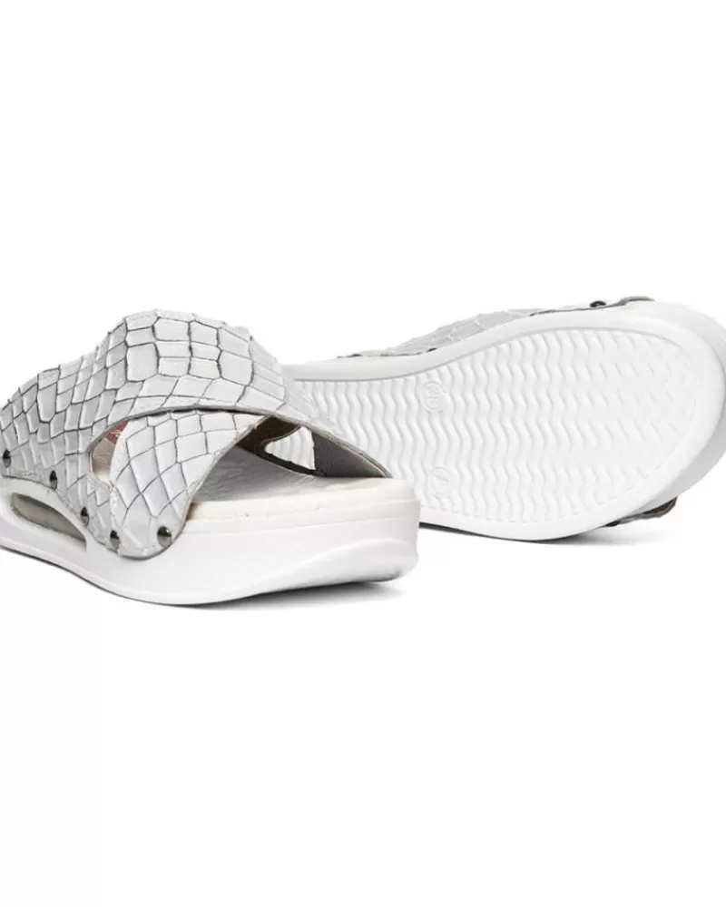 Woman ZUEKOOS Woman Sandals Zueco Venezzia Opened Airmax Blanco