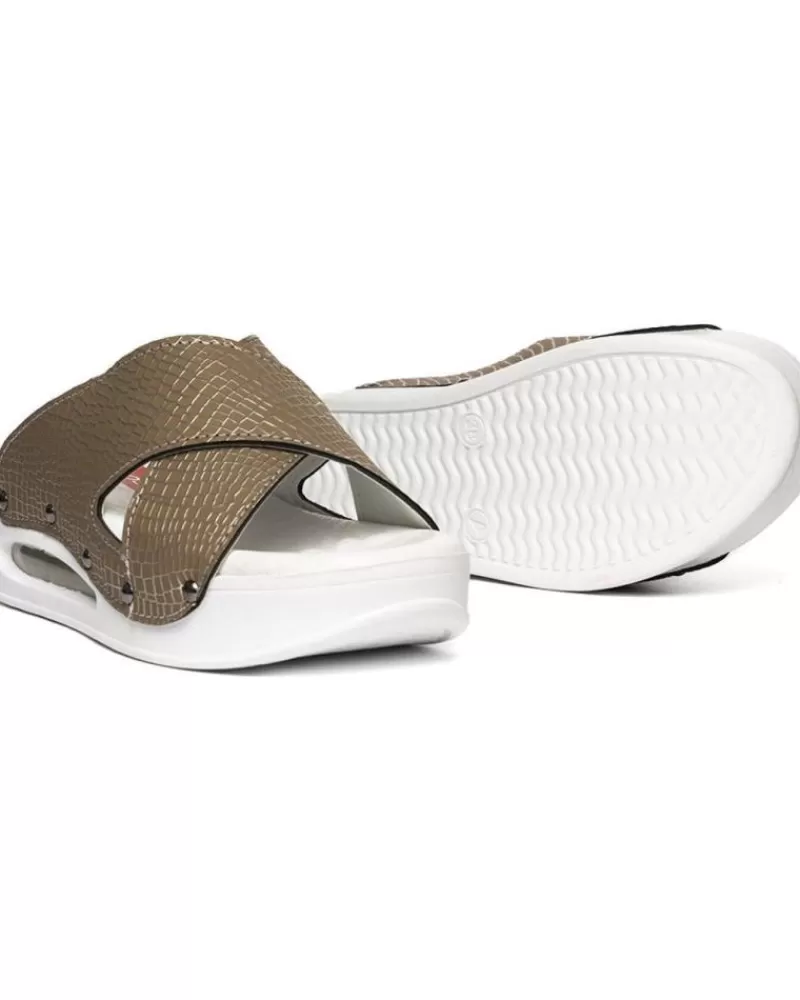 Woman ZUEKOOS Woman Sandals Zueco Venezzia Opened Airmax Ocre