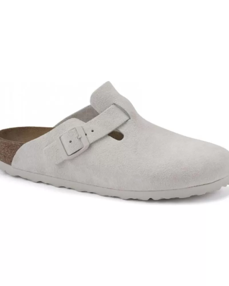Woman BIRKENSTOCK Woman Shoes Zuecos Bostn 1024740 White