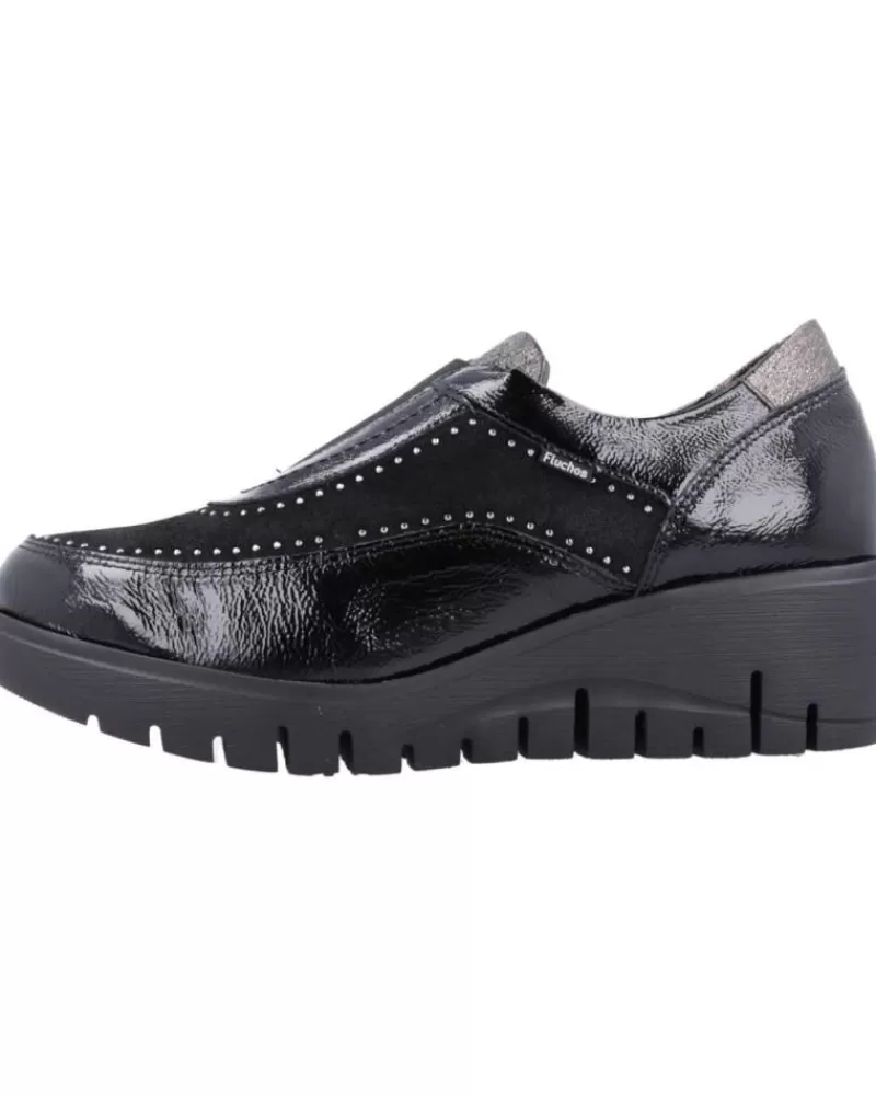 Woman FLUCHOS Woman Shoes F1827 Negro