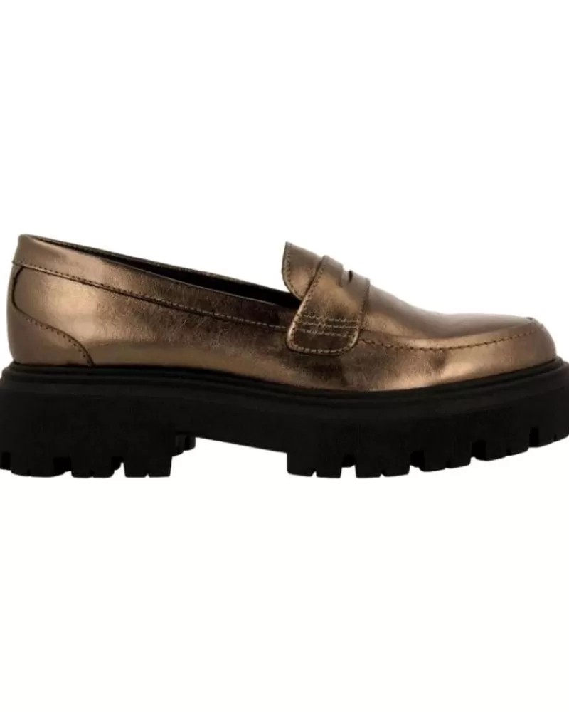 Woman GIOSEPPO Woman Shoes Mocasines Metalizados Mujer 70197 Marron