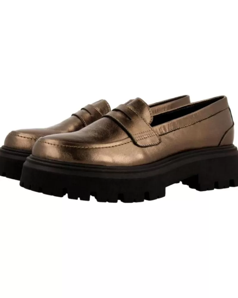 Woman GIOSEPPO Woman Shoes Mocasines Metalizados Mujer 70197 Marron