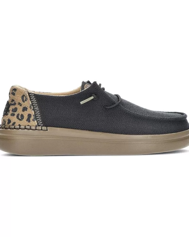 Woman HEY DUDE Woman Shoes Zapatos Dude Wendy Rise Leo 40204 Black