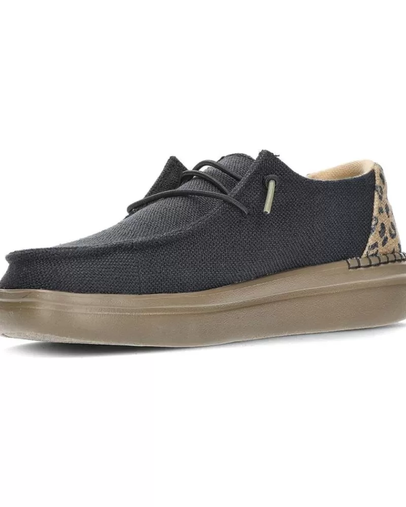 Woman HEY DUDE Woman Shoes Zapatos Dude Wendy Rise Leo 40204 Black