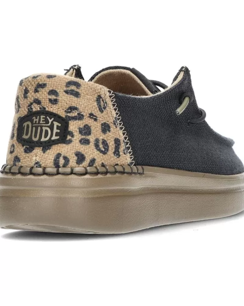 Woman HEY DUDE Woman Shoes Zapatos Dude Wendy Rise Leo 40204 Black