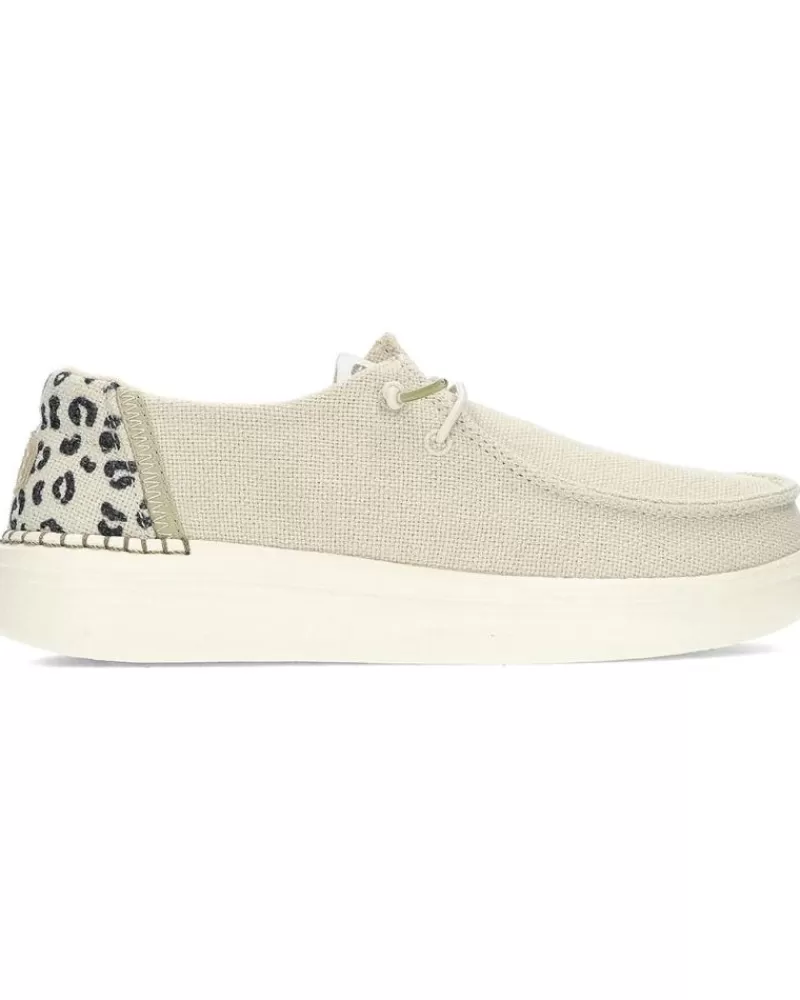 Woman HEY DUDE Woman Shoes Zapatos Dude Wendy Rise Leo 40204 Cream