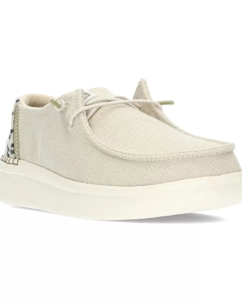 Woman HEY DUDE Woman Shoes Zapatos Dude Wendy Rise Leo 40204 Cream