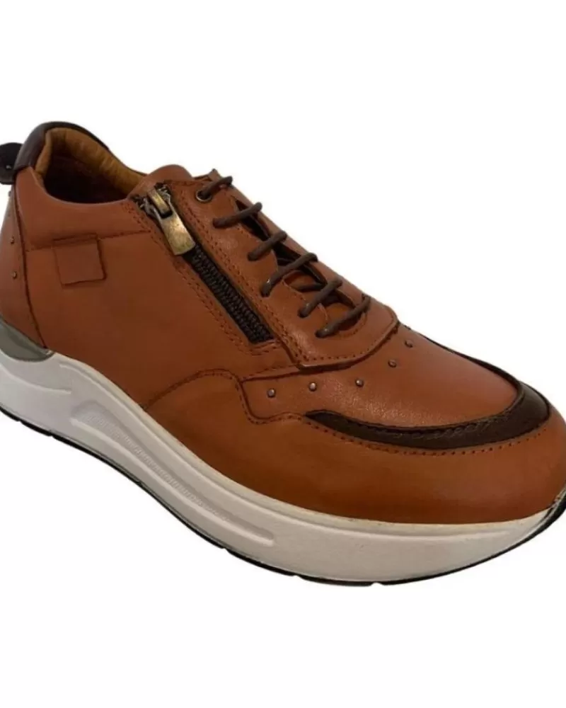 Woman MANLISA Woman Shoes Deportivo De Piel Marron