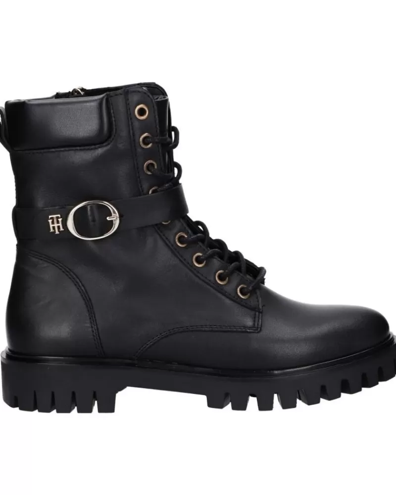 Woman TOMMY HILFIGER Woman Fw0Fw06734 Buckle Lace Up Bds Black
