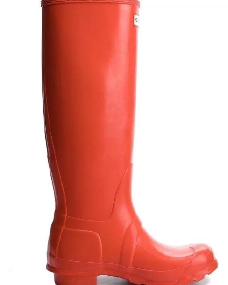 Woman HUNTER Woman Wellington Boots Wft2000Rma Original Tall Rojo