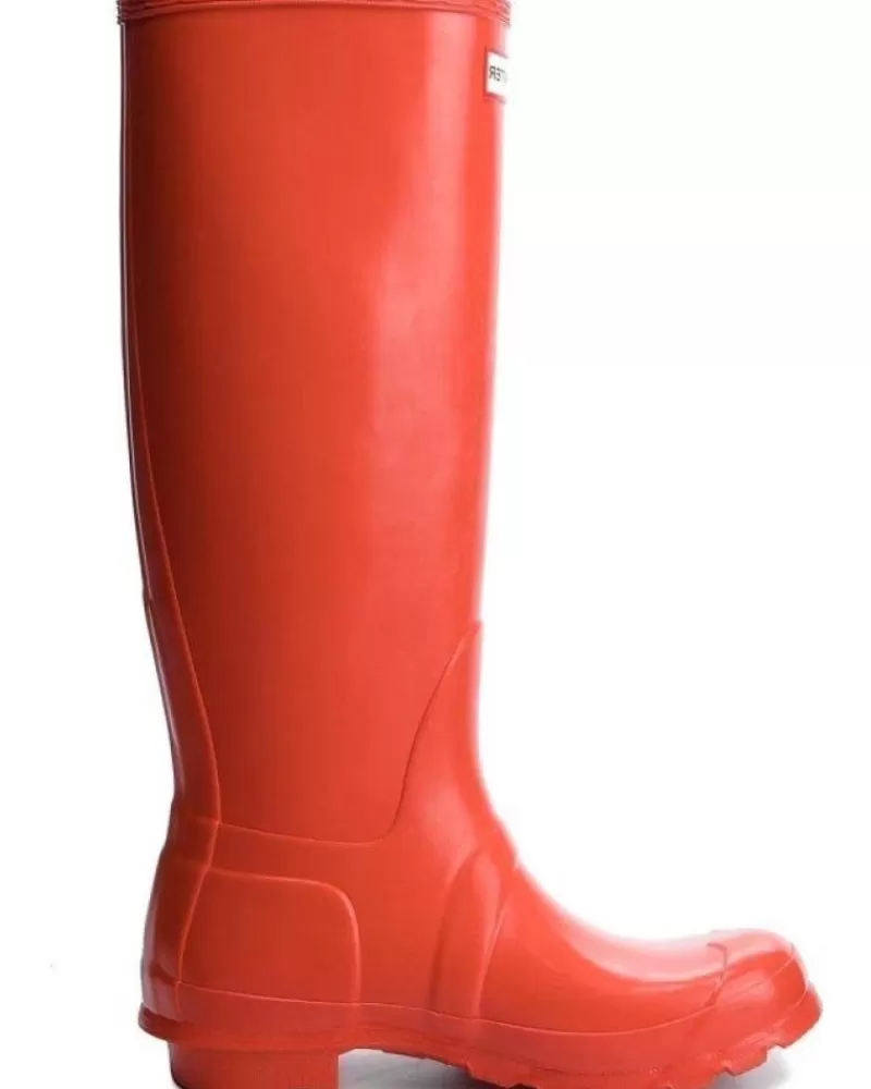 Woman HUNTER Woman Wellington Boots Wft2000Rma Original Tall Rojo