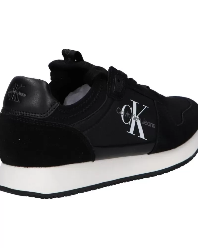 Woman CALVIN KLEIN Woman Zapatillas Deporte Yw0Yw00840 Sock Laceup 01H Black