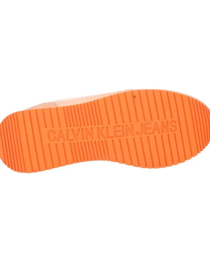 Woman CALVIN KLEIN Woman Zapatillas Deporte Yw0Yw00840 Sock Laceup 0Jl Apricot Ice-Bright White