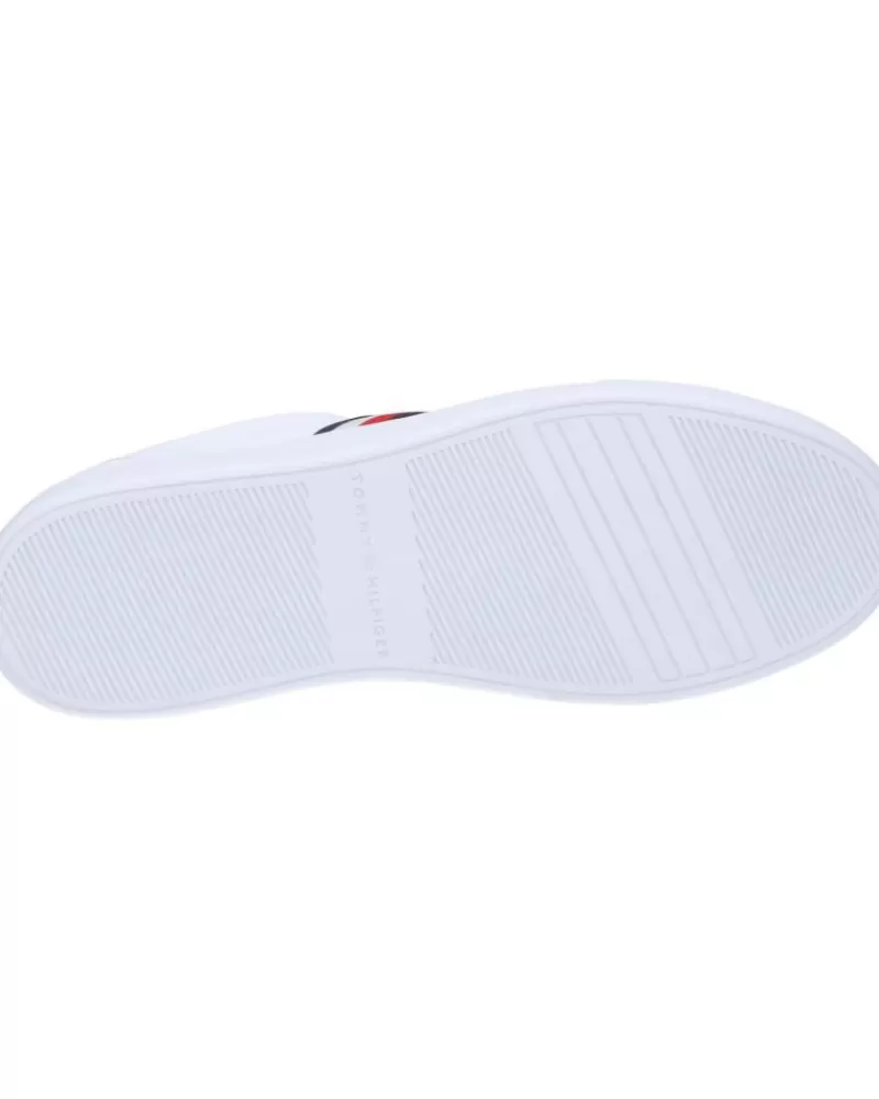 Woman TOMMY HILFIGER Woman Zapatillas Deporte Fw0Fw07779 Essential Court Sneaker Stripes Ybs White