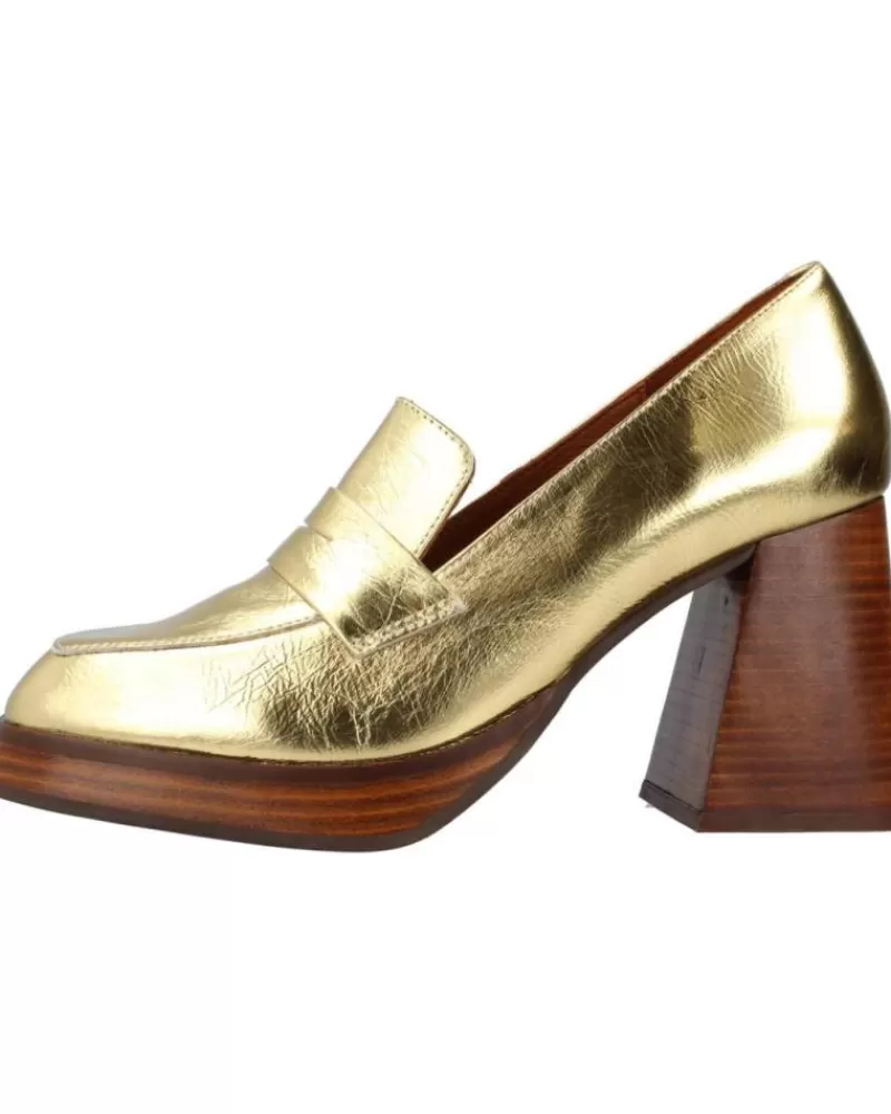 Woman ANGEL ALARCON Woman Zapatos De Tacon Tin Oro