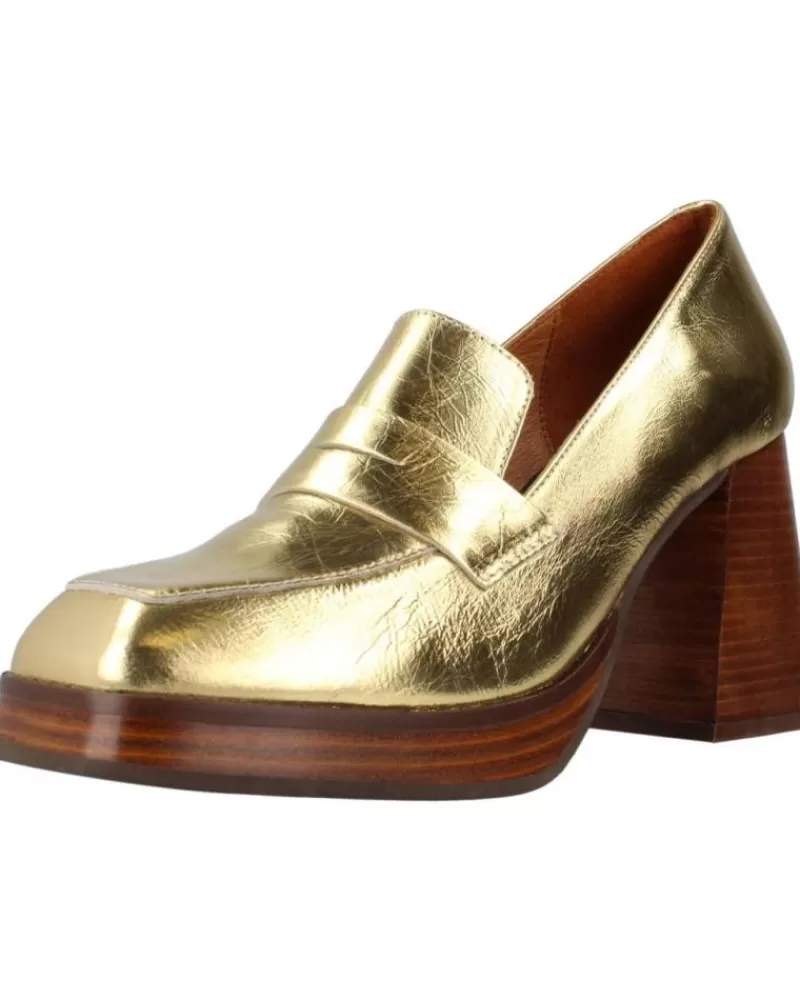 Woman ANGEL ALARCON Woman Zapatos De Tacon Tin Oro
