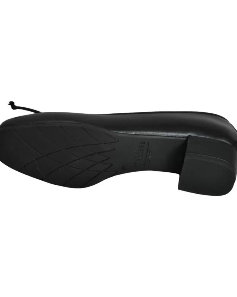 Woman DCHICAS Woman Zapatos De Tacon - Manoletina Tacon Bajo De Piel Para Mujer Modelo Negro