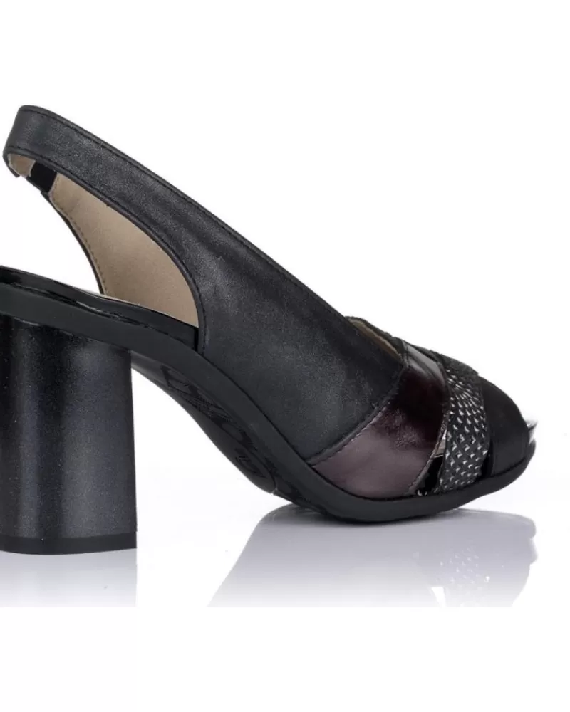 Woman PITILLOS Woman Zapatos De Tacon Sandalias De Tacon 1552 Negras Negro
