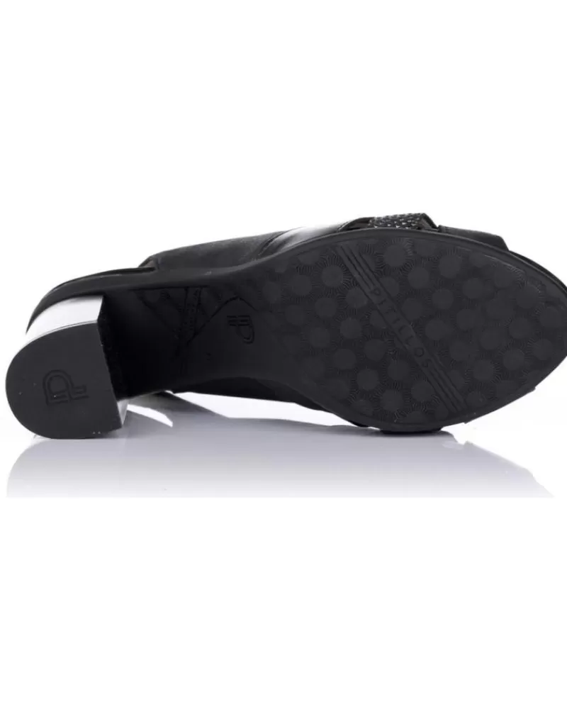 Woman PITILLOS Woman Zapatos De Tacon Sandalias De Tacon 1552 Negras Negro